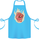 Civil Rights Black Lives Matter LGBT Freedom Cotton Apron 100% Organic Turquoise