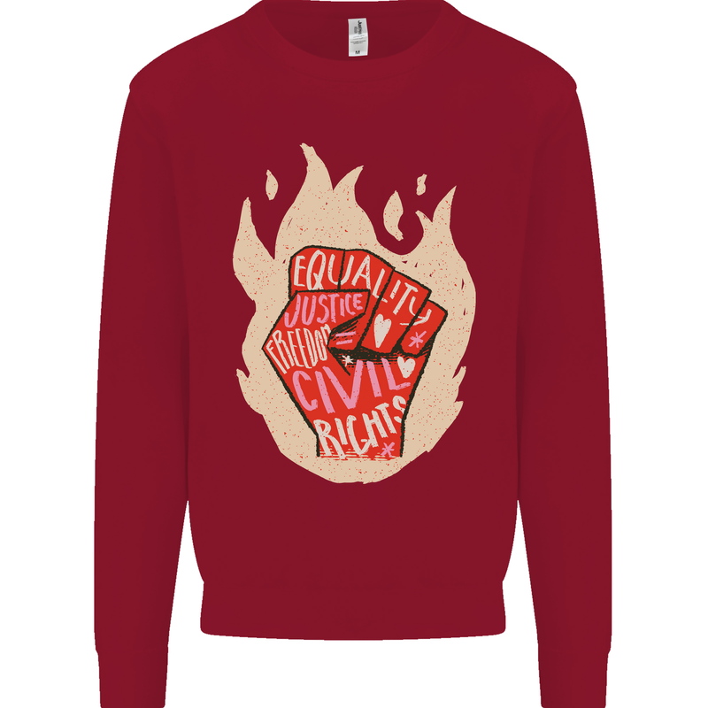 Civil Rights Black Lives Matter LGBT Freedom Kids Sweatshirt Jumper Red
