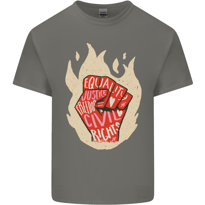 Civil Rights Black Lives Matter LGBT Freedom Kids T-Shirt Childrens Charcoal