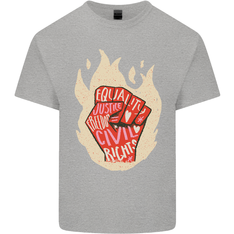 Civil Rights Black Lives Matter LGBT Freedom Kids T-Shirt Childrens Sports Grey