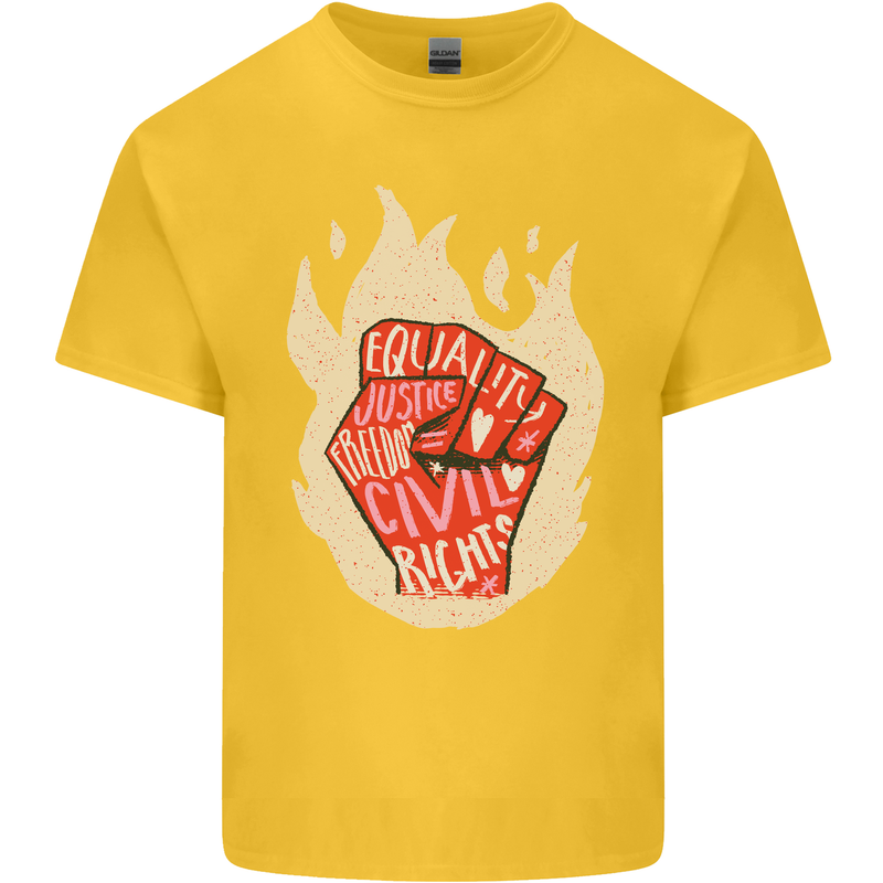 Civil Rights Black Lives Matter LGBT Freedom Kids T-Shirt Childrens Yellow