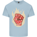 Civil Rights Black Lives Matter LGBT Freedom Mens Cotton T-Shirt Tee Top Light Blue