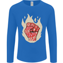 Civil Rights Black Lives Matter LGBT Freedom Mens Long Sleeve T-Shirt Royal Blue
