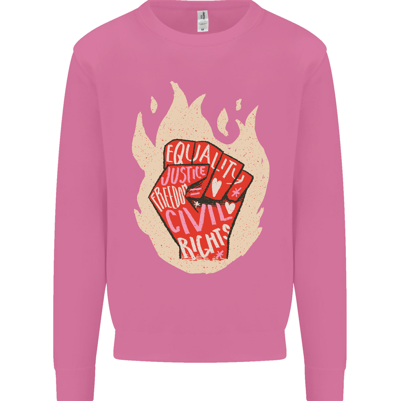Civil Rights Black Lives Matter LGBT Freedom Mens Sweatshirt Jumper Azalea