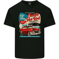 Classic Hot Rod Wild & Free Mens Cotton T-Shirt Tee Top Black