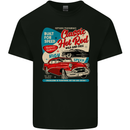 Classic Hot Rod Wild & Free Mens Cotton T-Shirt Tee Top Black