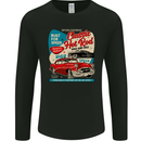 Classic Hot Rod Wild & Free Mens Long Sleeve T-Shirt Black