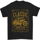 a black t - shirt with a yellow motorcycle on it