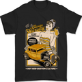 Classic Luxury Hot Rod Superior Performance Mens T-Shirt 100% Cotton Black