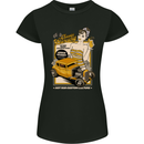 Classic Luxury Hot Rod Superior Performance Womens Petite Cut T-Shirt Black