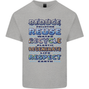 Climate Change Global Warming Environment Mens Cotton T-Shirt Tee Top Sports Grey