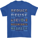 Climate Change Global Warming Environment Mens T-Shirt 100% Cotton Royal Blue