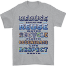 Climate Change Global Warming Environment Mens T-Shirt 100% Cotton Sports Grey