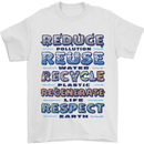 Climate Change Global Warming Environment Mens T-Shirt 100% Cotton White