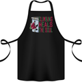 Climbing Heals the Soul Funny Christmas Xmas Rock Cotton Apron 100% Organic Black