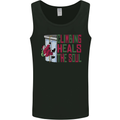 Climbing Heals the Soul Funny Christmas Xmas Rock Mens Vest Tank Top Black