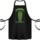 Clover Beer St Patricks Day Cotton Apron 100% Organic Black