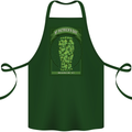 Clover Beer St Patricks Day Cotton Apron 100% Organic Forest Green