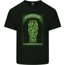 Clover Beer St Patricks Day Mens Cotton T-Shirt Tee Top Black