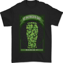 Clover Beer St Patricks Day Mens T-Shirt 100% Cotton Black