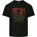 Cobra and Octopus Snake Japan Mens Cotton T-Shirt Tee Top Black