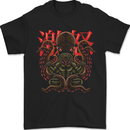 Cobra and Octopus Snake Japan Mens T-Shirt 100% Cotton Black