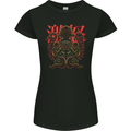 Cobra and Octopus Snake Japan Womens Petite Cut T-Shirt Black