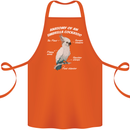 Cockatoo Anatomy Cotton Apron 100% Organic Orange