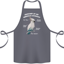 Cockatoo Anatomy Cotton Apron 100% Organic Steel