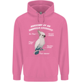 Cockatoo Anatomy Mens 80% Cotton Hoodie Azelea