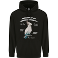 Cockatoo Anatomy Mens 80% Cotton Hoodie Black