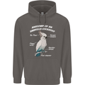 Cockatoo Anatomy Mens 80% Cotton Hoodie Charcoal