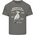 Cockatoo Anatomy Mens Cotton T-Shirt Tee Top Charcoal