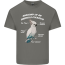 Cockatoo Anatomy Mens Cotton T-Shirt Tee Top Charcoal