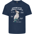 Cockatoo Anatomy Mens Cotton T-Shirt Tee Top Navy Blue