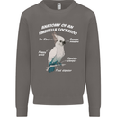 Cockatoo Anatomy Mens Sweatshirt Jumper Charcoal