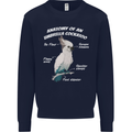 Cockatoo Anatomy Mens Sweatshirt Jumper Navy Blue