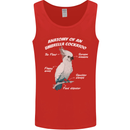 Cockatoo Anatomy Mens Vest Tank Top Red