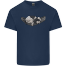 Cocker Spaniel on a Hammock Dog Kids T-Shirt Childrens Navy Blue