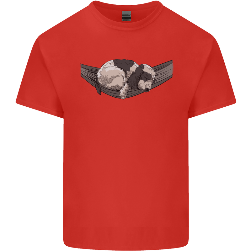 Cocker Spaniel on a Hammock Dog Kids T-Shirt Childrens Red