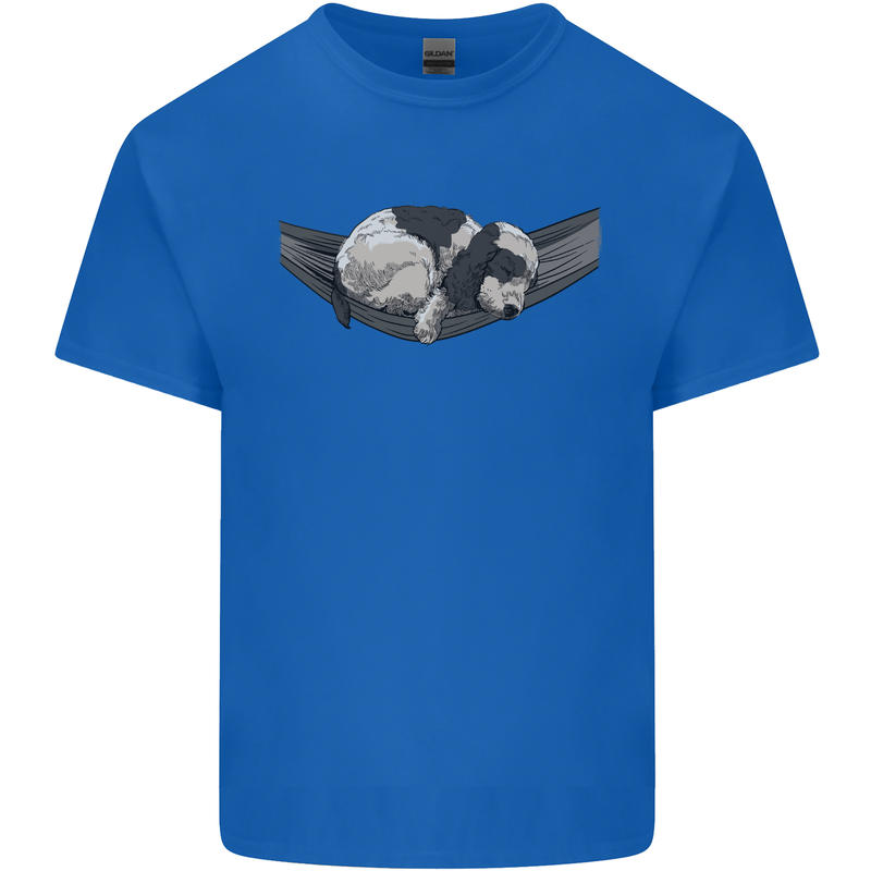 Cocker Spaniel on a Hammock Dog Kids T-Shirt Childrens Royal Blue