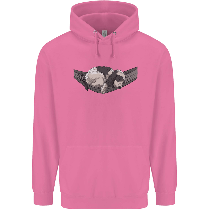 Cocker Spaniel on a Hammock Dog Mens 80% Cotton Hoodie Azelea