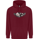 Cocker Spaniel on a Hammock Dog Mens 80% Cotton Hoodie Maroon