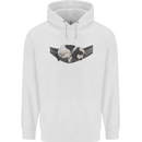 Cocker Spaniel on a Hammock Dog Mens 80% Cotton Hoodie White