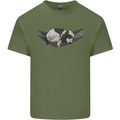 Cocker Spaniel on a Hammock Dog Mens Cotton T-Shirt Tee Top Military Green