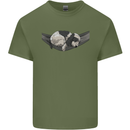 Cocker Spaniel on a Hammock Dog Mens Cotton T-Shirt Tee Top Military Green