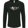 Cocker Spaniel on a Hammock Dog Mens Long Sleeve T-Shirt Black