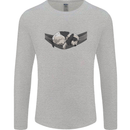 Cocker Spaniel on a Hammock Dog Mens Long Sleeve T-Shirt Sports Grey