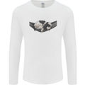 Cocker Spaniel on a Hammock Dog Mens Long Sleeve T-Shirt White