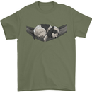 Cocker Spaniel on a Hammock Dog Mens T-Shirt 100% Cotton Military Green